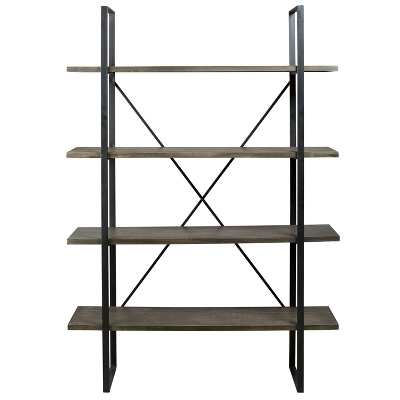 Gilesgrove Bookcase Black/Gray - Signature Design By Ashley 4 Gilesgrove Bookcase Black/Gray - Signature Design By Ashley - Image 2