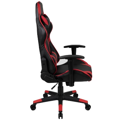 BlackArc Bravo Red Gaming Desk & Chair Set: High Back Gaming Chair With Lumbar Support & Adjustable Arms; Desk With Cupholder/Headphone Hook 5 BlackArc Bravo Red Gaming Desk & Chair Set: High Back Gaming Chair With Lumbar Support & Adjustable Arms; Desk With Cupholder/Headphone Hook - Image 3