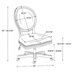 Erin Office Chair - Linon -Office Furniture GUEST 3e2621b9 c2cd 450d 900b 3f6d1be3ff34