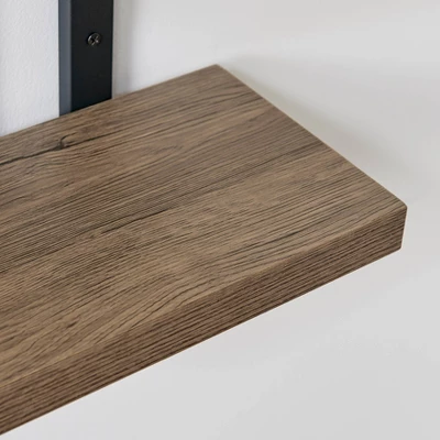 36" X 11" 4 Tier Ladder Bracket Floating Wall Shelf Unit - Danya B. 13 36" X 11" 4 Tier Ladder Bracket Floating Wall Shelf Unit - Danya B. - Image 11