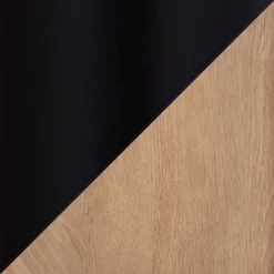 75" Lean Steel/Wood Bookcase Black/Brown - LumiSource -Office Furniture GUEST 444db68d 7d11 4a69 9d20 70c2cfb86e7a