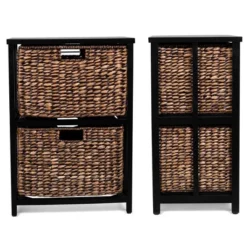 BirdRock Home 2 Tiered Hanging File Cubby With Wood Top - Brown Wash 12 BirdRock Home 2 Tiered Hanging File Cubby With Wood Top - Brown Wash -Office Furniture GUEST 46454c2b b427 40bb 9d5e 17be88930592