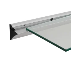 Floating Glass Shelf On Aluminum Bar Clear - Danya B. 12 Floating Glass Shelf On Aluminum Bar Clear - Danya B. -Office Furniture GUEST 478a8e74 e2c0 4e6e a72e d1ca7a62cccd