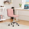 Yaheetech Velvet Low Back Armless Desk Chair Office Chair With Wheels -Office Furniture GUEST 484d98ba 2b7e 4628 97e3 221c28a7e371