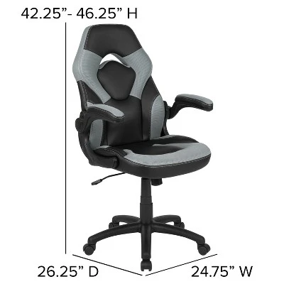 Emma And Oliver Gaming Desk & Chair Set With Cup Holder, Headphone Hook, And Monitor Stand 6 Emma And Oliver Gaming Desk & Chair Set With Cup Holder, Headphone Hook, And Monitor Stand - Image 4