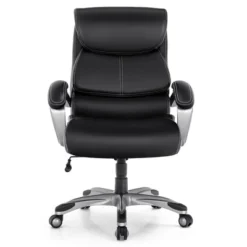 Costway 400LBS Big & Tall High Back Adjustable Swivel Leather Office Chair -Office Furniture GUEST 4968d366 ac6a 4469 92c7 32e24172978b