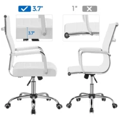 Yaheetech Modern Faux Leather Office Desk Chair 16 Yaheetech Modern Faux Leather Office Desk Chair -Office Furniture GUEST 4a3f1c2a 2a25 4f66 a285 648f0a8fcc6d