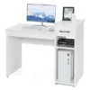 Costway Computer Desk PC Laptop Table W/ Drawer And Shelf Home Office Furniture White -Office Furniture GUEST 4dd3e4bd 5fcd 4d72 bc7b e7384d13598f