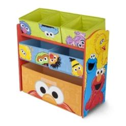 Disney Sesame Street Design And Store 6 Bin Toy Organizer - Delta Children -Office Furniture GUEST 4de195c8 452b 49c9 8b39 0aeb3482b146