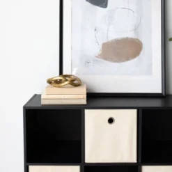 35.43" Langdrew 9 Cube Organizer Black - Signature Design By Ashley -Office Furniture GUEST 4e689f86 37ca 4009 9daf 74dbc84ba9ac