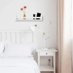 18" X 3.2" 18" Decorative Spice Organizer Rack Shelf White – Danya B. -Office Furniture GUEST 4eff319e 1279 4943 8eeb 8020d9563e7d