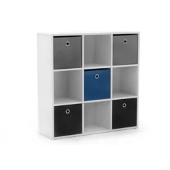 7.5" Utility Bookcase With 5 Fabric Bins - Buylateral -Office Furniture GUEST 4f092cd7 87e3 43ea 9ed3 8d6f6e80cb71