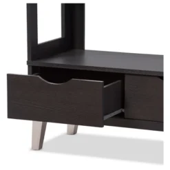 62.4" 2 Drawers Kalien Modern And Contemporary Bookshelf With Display Shelves Espresso Brown - Baxton Studio 8 62.4" 2 Drawers Kalien Modern And Contemporary Bookshelf With Display Shelves Espresso Brown - Baxton Studio -Office Furniture GUEST 5152cc3e 2b50 4e7d a4c2 7efbf9995a6a