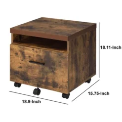 Wooden File Cabinet With Open Compartment And Drawer Brown/Black - Benzara 12 Wooden File Cabinet With Open Compartment And Drawer Brown/Black - Benzara -Office Furniture GUEST 5232b558 a93b 4934 b539 a9fece8e4589