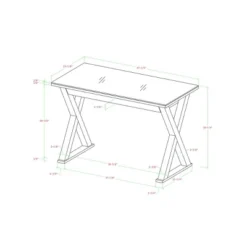 Glass Top Writing Desk With Drawer - Saracina Home 21 Glass Top Writing Desk With Drawer - Saracina Home -Office Furniture GUEST 5456d748 0554 4df0 9f07 0694262f7d0c