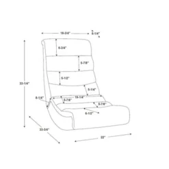 Landy Game Rocking Chair Berber - Linon -Office Furniture GUEST 549617ca 95a1 449b 9d90 fd9fdb214208