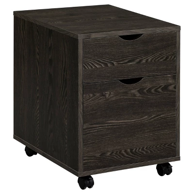 Noorvik 7 Drawer Writing Desk Set With 2 File Cabinets Dark Oak - Coaster 9 Noorvik 7 Drawer Writing Desk Set With 2 File Cabinets Dark Oak - Coaster - Image 7