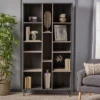 77" Imogen Modern Two-Toned Bookshelf Gray Oak - Christopher Knight Home -Office Furniture GUEST 583567b7 7973 4756 a9c5 a602efd77f50
