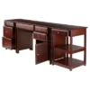 3pc Delta Set Home Office Group Walnut - Winsome -Office Furniture GUEST 58a78eed c83d 4f69 89f2 68c852716b6b