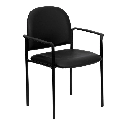 Emma And Oliver Comfort Stackable Steel Side Reception Chair With Arms 12 Emma And Oliver Comfort Stackable Steel Side Reception Chair With Arms - Image 11