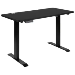Flash Furniture 48" Wide Black Electric Height Adjustable Standing Desk With Mid-Back Black LeatherSoft And Chrome Executive Swivel Office Chair -Office Furniture GUEST 5a819894 2715 4d40 986b b37dae6145e0 1