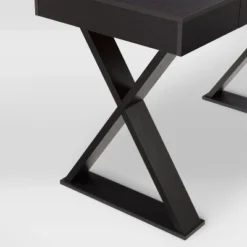 Folio Cross Leg Farmhouse Desk Rich Brown - CorLiving 13 Folio Cross Leg Farmhouse Desk Rich Brown - CorLiving -Office Furniture GUEST 5ae3c82d 4f80 469d 88a1 006cb1c12c1e