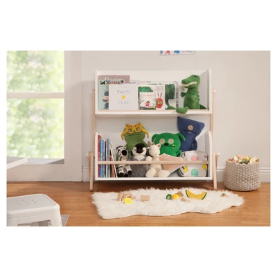 Babyletto Tally Storage And Bookshelf - White/Washed Natural 3 Babyletto Tally Storage And Bookshelf - White/Washed Natural