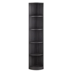 FC Design 5 Tier Corner Bookcase Wooden Display Shelf Storage Rack Multipurpose Shelving Unit -Office Furniture GUEST 5c930c37 12ad 4305 bdbc 61fa993e37d9
