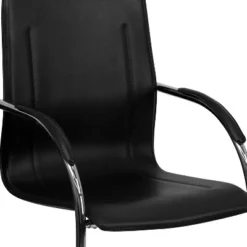 Emma And Oliver 4 Pack Black Vinyl Side Reception Chair W/ Chrome Sled Base - Lobby & Guest Seating 15 Emma And Oliver 4 Pack Black Vinyl Side Reception Chair W/ Chrome Sled Base - Lobby & Guest Seating -Office Furniture GUEST 5ec4a425 3943 4d3b 8e00 80c75e573180