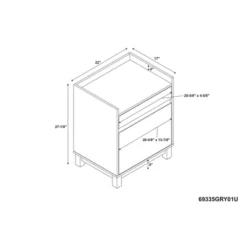 2 Drawers Filing Cabinet Wood/Gray - Linon 23 2 Drawers Filing Cabinet Wood/Gray - Linon -Office Furniture GUEST 608ebfb5 0bf4 4e1d a4ef 773ca593285c