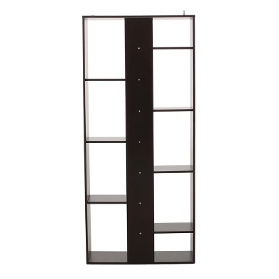 71" Sparks Modern Geometric High Shelf Bookcase Dark Gray - Christopher Knight Home 4 71" Sparks Modern Geometric High Shelf Bookcase Dark Gray - Christopher Knight Home - Image 2
