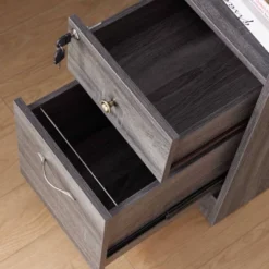 Ghally Locking Drawer L-Shape Desk With USB Ports Dark Gray - MiBasics 18 Ghally Locking Drawer L-Shape Desk With USB Ports Dark Gray - MiBasics -Office Furniture GUEST 625387a1 fe06 4304 aba8 40450ac29f78