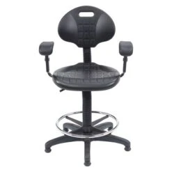 22"-32" Adjustable Height Polyurethane Task Office Chair With Arms Black- Hampden Furnishings 21 22"-32" Adjustable Height Polyurethane Task Office Chair With Arms Black- Hampden Furnishings -Office Furniture GUEST 62a3257e f968 4142 9986 6e4ea5f4dfe9