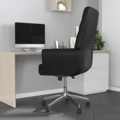 Merrick Lane Office Chair Ergonomic Executive Tufted Mid-Back With Padded Arms 360° Swivel And Adjustable Height -Office Furniture GUEST 62d39e1d bf19 4c86 bb73 df300435d872