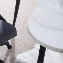 Kinsley Writing Desk Black/White - Steve Silver Co. -Office Furniture GUEST 641c6e3f 672e 43ec 816b a88013412025