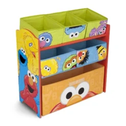 Disney Sesame Street Design And Store 6 Bin Toy Organizer - Delta Children -Office Furniture GUEST 648892e1 4fcc 402e a82d c165785f6032