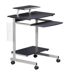 Compact Computer Cart With Storage - Techni Mobili -Office Furniture GUEST 6498d9ca 17ac 44ee b9e4 5b9b35608c5f