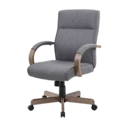 Modern Conference Chair Slate Gray/Driftwood - Boss Office Products -Office Furniture GUEST 667acd08 a71c 42bf 8315 29fedb31140e