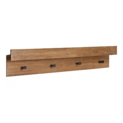 36" X 7.5" X 4.5" Levie Wood Wall Shelf Ledge With Knobs - Kate & Laurel All Things Decor -Office Furniture GUEST 69123907 6bab 42b4 b21c 2f976c9404f0