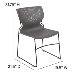 Flash Furniture HERCULES Series 661 Lb. Capacity Gray Full Back Stack Chair With Black Powder Coated Frame 17 Flash Furniture HERCULES Series 661 Lb. Capacity Gray Full Back Stack Chair With Black Powder Coated Frame -Office Furniture GUEST 6de4cf8a db7c 4060 ae0e 4c7a47e3c302