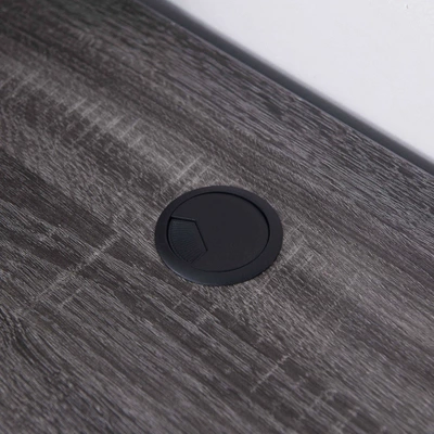 Ghally Locking Drawer L-Shape Desk With USB Ports Dark Gray - MiBasics 10 Ghally Locking Drawer L-Shape Desk With USB Ports Dark Gray - MiBasics - Image 8