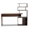 Foster Wood Storage Desk With Shelves Walnut/Brown - Baxton Studio -Office Furniture GUEST 7078fe66 0a49 4857 9e42 7ba2300f2a16