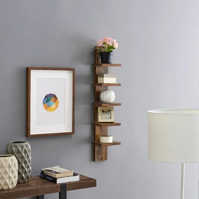 30" X 6" Slim Vertical Column Wall Shelf - Danya B. 4 30" X 6" Slim Vertical Column Wall Shelf - Danya B. - Image 2