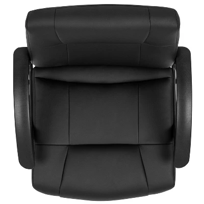 Emma And Oliver Mid-Back Black LeatherSoft-Padded Task Office Chair With Arms 10 Emma And Oliver Mid-Back Black LeatherSoft-Padded Task Office Chair With Arms - Image 8