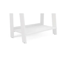 53.14" Delta 4 Shelf Bookshelf White - Polifurniture