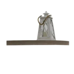 14" X 14" Floating Corner Shelf Wall Mounted Driftwood Gray - Inplace -Office Furniture GUEST 761ac7eb 23ca 4ef6 b04a d3634d2be9d1