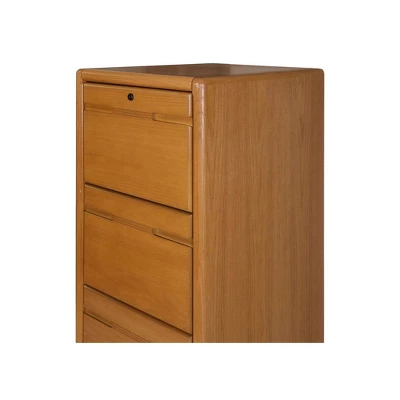 4 Drawer File Cabinet Brown - Martin Furniture 5 4 Drawer File Cabinet Brown - Martin Furniture - Image 3