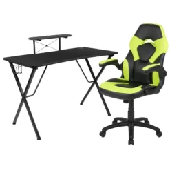 Flash Furniture Gaming Desk And Racing Chair Set With Cup Holder, Headphone Hook, And Monitor/Smartphone Stand 26 Flash Furniture Gaming Desk And Racing Chair Set With Cup Holder, Headphone Hook, And Monitor/Smartphone Stand -Office Furniture GUEST 77fc4ee4 fc62 4626 bb36 f001d39d305c