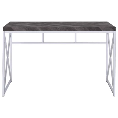 Grimma Writing Desk Rustic Gray - Coaster 4 Grimma Writing Desk Rustic Gray - Coaster - Image 2