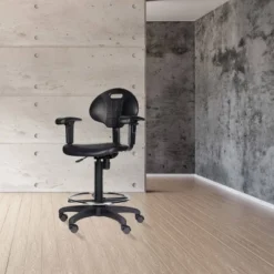 22"-32" Adjustable Height Polyurethane Task Office Chair With Arms Black- Hampden Furnishings 34 22"-32" Adjustable Height Polyurethane Task Office Chair With Arms Black- Hampden Furnishings -Office Furniture GUEST 792106b9 71b3 4edc 84c9 97444419b942